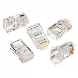 Rj45 Cat5/Cat6 Uç 8P8C Powermaster (100Lük Paket) Poşetli̇