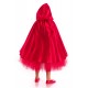 Kırmızı Başlıklı Kız Kostümü Pelerinli