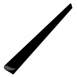 Bigpoint Oval Profil(Sırtlık) 6 mm Siyah 100'lü Kutu