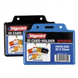 Bigpoint Kart Poşeti Yatay Siyah 85x55mm