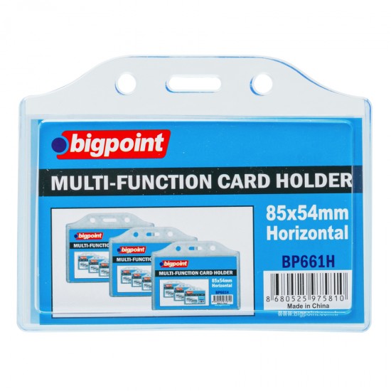 Bigpoint Çok Amaçlı Kart Kabı Yatay 85x54mm