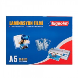 Bigpoint Laminasyon Filmi A5 125 Mikron 100'lü Kutu