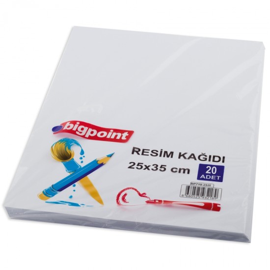 Bigpoint Resim Kağıdı 25x35cm 20'li Paket