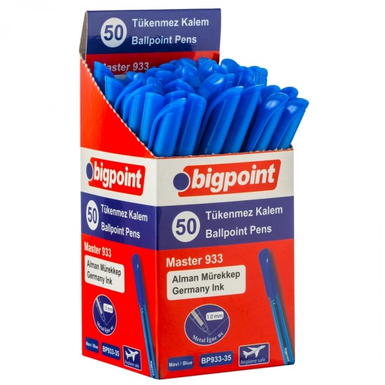 Bigpoint Tükenmez Kalem Master 1.0mm Mavi