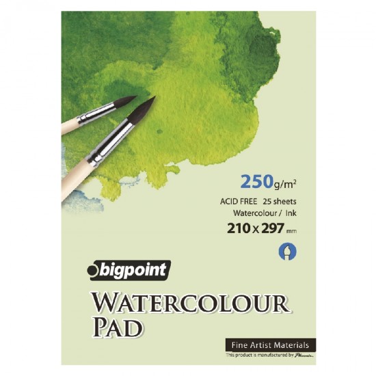 Bigpoint A4 Suluboya Blok 250 Gram - 25 Yaprak (Watercolour Pad)