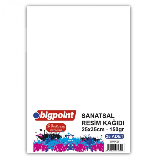 Bigpoint Sanatsal Resim Kağıdı 25x35cm 150 Gram - 25 Yaprak