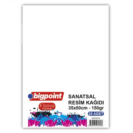 Bigpoint Sanatsal Resim Kağıdı 35x50cm 150 Gram - 25 Yaprak