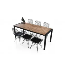 Açılır Yemek Toplantı Masası ve 6 Sandalye Takımı