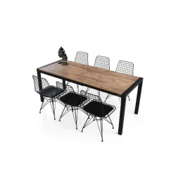 Açılır Yemek Toplantı Masası ve 6 Sandalye Takımı