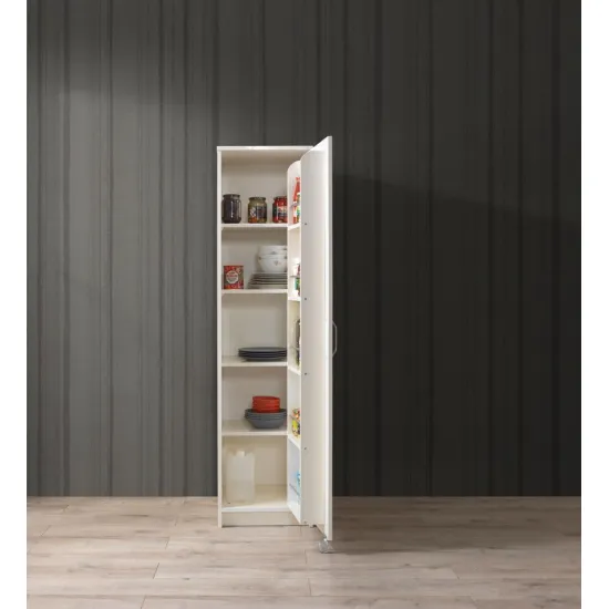 Çok Amaçlı Tek Kapaklı Mutfak Erzak Kiler Dolabı 45x52x180cm Çok Amaçlı Tek Kapaklı Mutfak Erzak Kiler Dolabı 45x52x180cm