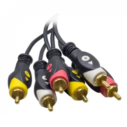 Powermaster 3 Rca + 3 Rca 3 Metre 1.Kali̇te Gold Kablo