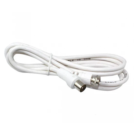 60 Ohm Erkek / F Erkek 1.2 Metre Beyaz Kablo 60 Ohm Erkek / F Erkek 1.2 Metre Beyaz Kablo
