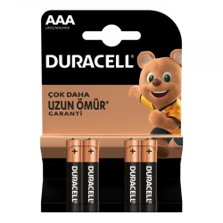 Duracell Lr03/Mn2400 Aaa İnce Pi̇l (4Lü Paket Fi̇yati)
