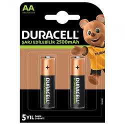 Duracell Şarjli Kalem 2500 Mah Aa 2Li̇ Paket