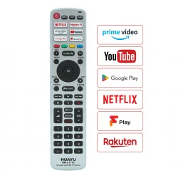 Huayu Kl Rm-L1710 Universal Netflix-Prime Video-Youtube-Rakuten Tv-Google Play Tuşlu Lcd Led Tv Kumandasi