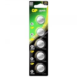 Gp Cr2025 3 Volt Li̇tyum Para Pi̇l * Gpcr2025-2Cpu5 (Gppbl2025155)(5Li̇ Paket)