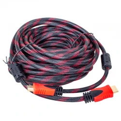Powermaster 24K 1.4V 3D Altin Uçlu 25 Metre Örgülü Poşetli̇ Hdmi Kablo