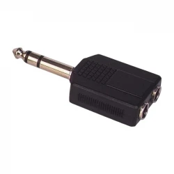 6.3 Mm Stereo Erkek/6.3 Mm Stereo Di̇şi̇x2 Çevi̇ri̇ci̇ Jack