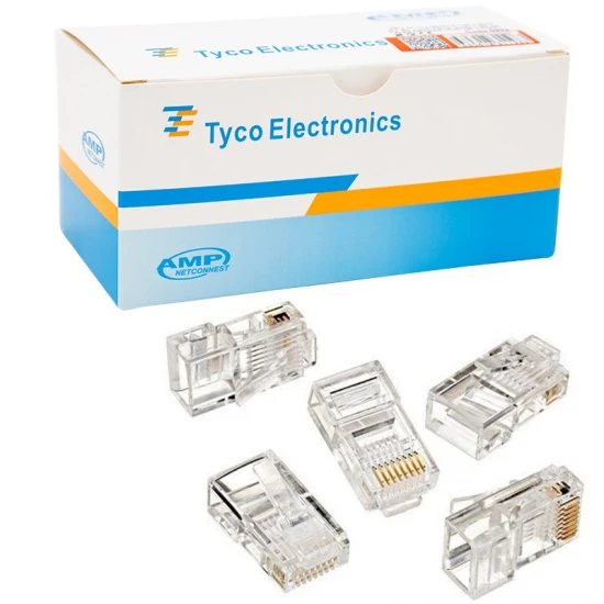 Powermaster Kutulu Rj45 Cat5/Cat6 8P8C Uç (100Lü Paket) Kutulu Amp Netconnect Powermaster Kutulu Rj45 Cat5/Cat6 8P8C Uç (100Lü Paket) Kutulu Amp Netconnect