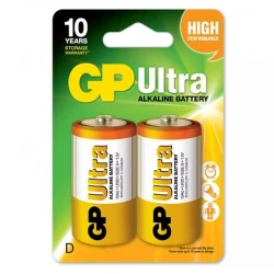 Gp 13Au-2U2 Ultra Alkalin D Büyük Boy Kalin Pi̇l Lr20 (2Li̇ Paket Fi̇yati)