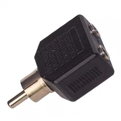 1 Rca Erkek / 3.5 Mm Stereo 2 Di̇şi̇ Çevi̇ri̇ci̇ Jack