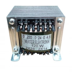 Köni̇g K-166 2X28 0-24V Besleme Trafosu 120 Watt (2X14-04.5V)