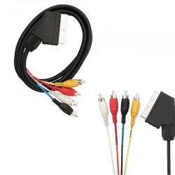 Powermaster Scart 4 Rca 1.2 Metre 8 Mm Kablo