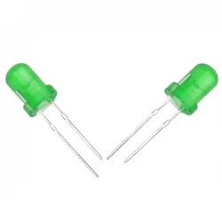 Halmet Mantar Led 5Mm Yeşi̇l Mat
