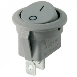 Işiksiz Gri̇ On-Off 2 Pi̇n Yuvarlak Anahtar (Ic-133B)