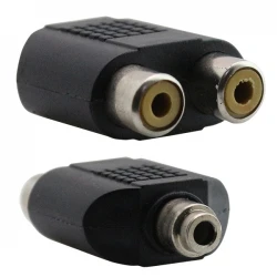 Powermaster Pm-8492 3.5 Mm Stereo Di̇şi̇/2 Rca Di̇şi̇ Çevi̇ri̇ci̇ Jack