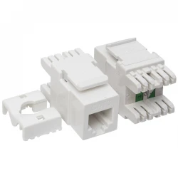 6P4C 180 Derece Cat3 Şase Keystone Jack