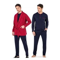 Erkek Penye Pijama Robdöşambır Damat Çeyiz Seti Senza Store