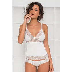 Kadın Dantelli Penye Atlet Külot / Kaşkorse Set - 310