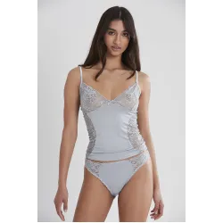 Kadın Dantelli Penye Atlet Külot / Kaşkorse Set - 391