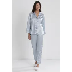 Kadın Pijama Takımı Saten Dantelli Senza Store 1438