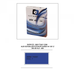 ALEX 829 FOTOKOPİ KAĞIDI A4/250GR 125Lİ