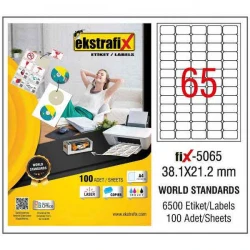 EKSTRAFİX FİX-5065 LASER ETİKET 38,1X21,2 MM Q