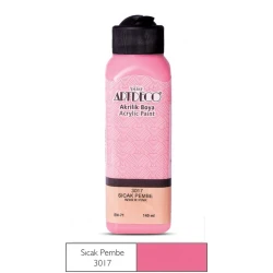 ARTDECO Y-070R-3017 AKRİLİK BOYA 140 ML SICAK PEMBE