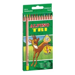 ALPİNO AL-128 TRİ ÜÇGEN BOYA KALEMİ 12 Lİ