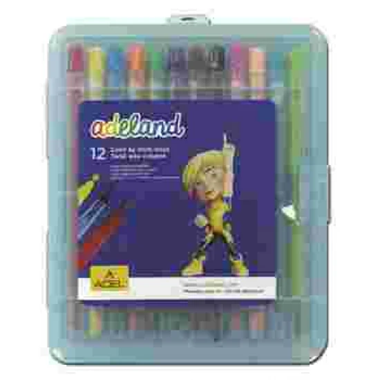 ADEL ÇEVİR-AÇ MUM BOYA 12 RENK 824101 ADEL ÇEVİR-AÇ MUM BOYA 12 RENK 824101