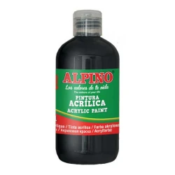 ALPİNO AKRİLİK BOYA SİYAH 250ML DV-033