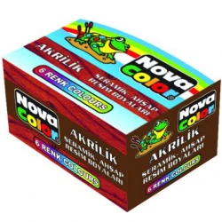 NOVA COLOR NC-180 AKRİLİK BOYA 6LI TK