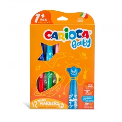 CARİOCA KEÇELİ BOYA KALEMİ YIKANABİLİR 12Lİ 42816