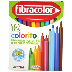 FİBRACOLOR COLORİTO KEÇELİ 12 RENK FC-10539SW012SC
