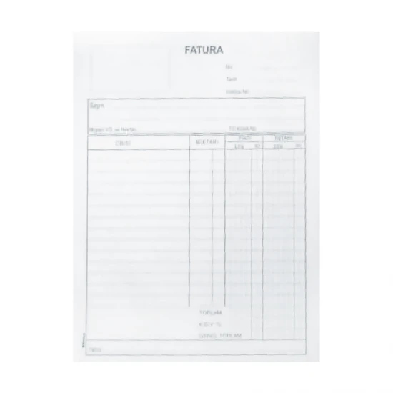 DİLMAN FATURA DEFTERİ OTOKOPİLİ 3x50 DİLMAN FATURA DEFTERİ OTOKOPİLİ 3x50