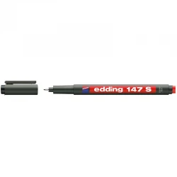 EDDİNG ASETAT KALEMİ 147-02 S SİLGİLİ KIRMIZI