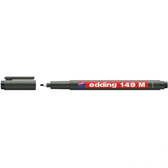 EDDİNG ASETAT KALEMİ 149-01 M SİLGİLİ SİYAH EDDİNG ASETAT KALEMİ 149-01 M SİLGİLİ SİYAH