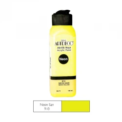 ARTDECO Y-070R-910 AKRİLİK BOYA 140 ML NEON  SARI