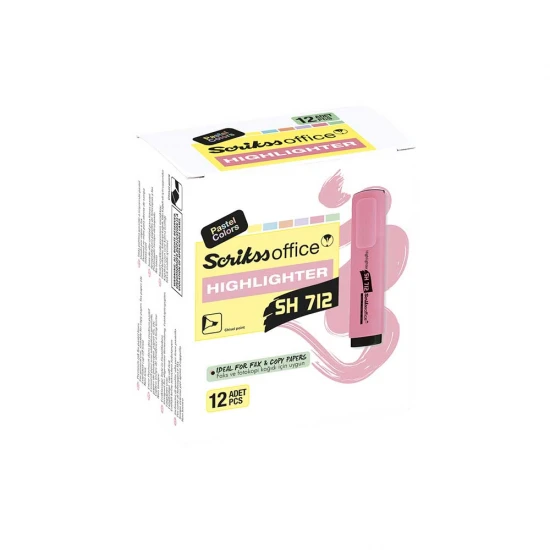 SCRİKSS SH712 FOSFORLU PASTEL TURUNCU 12 Lİ SCRİKSS SH712 FOSFORLU PASTEL TURUNCU 12 Lİ