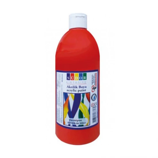 SÜDOR 1009-04 AKRİLİK BOYA 500ML VERMİYON SÜDOR 1009-04 AKRİLİK BOYA 500ML VERMİYON